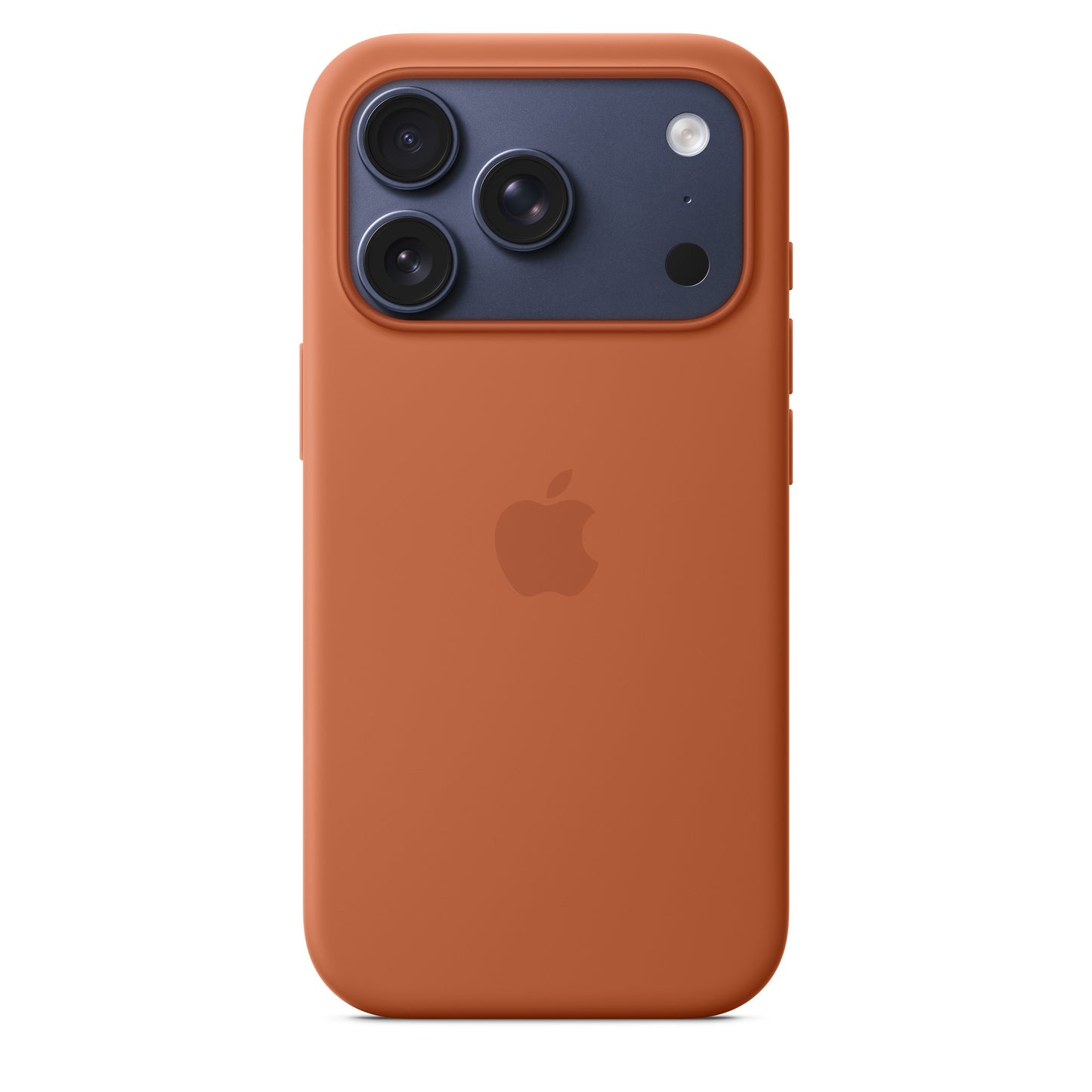 Coque en silicone avec MagSafe pour iPhone 17 Pro – Terracotta