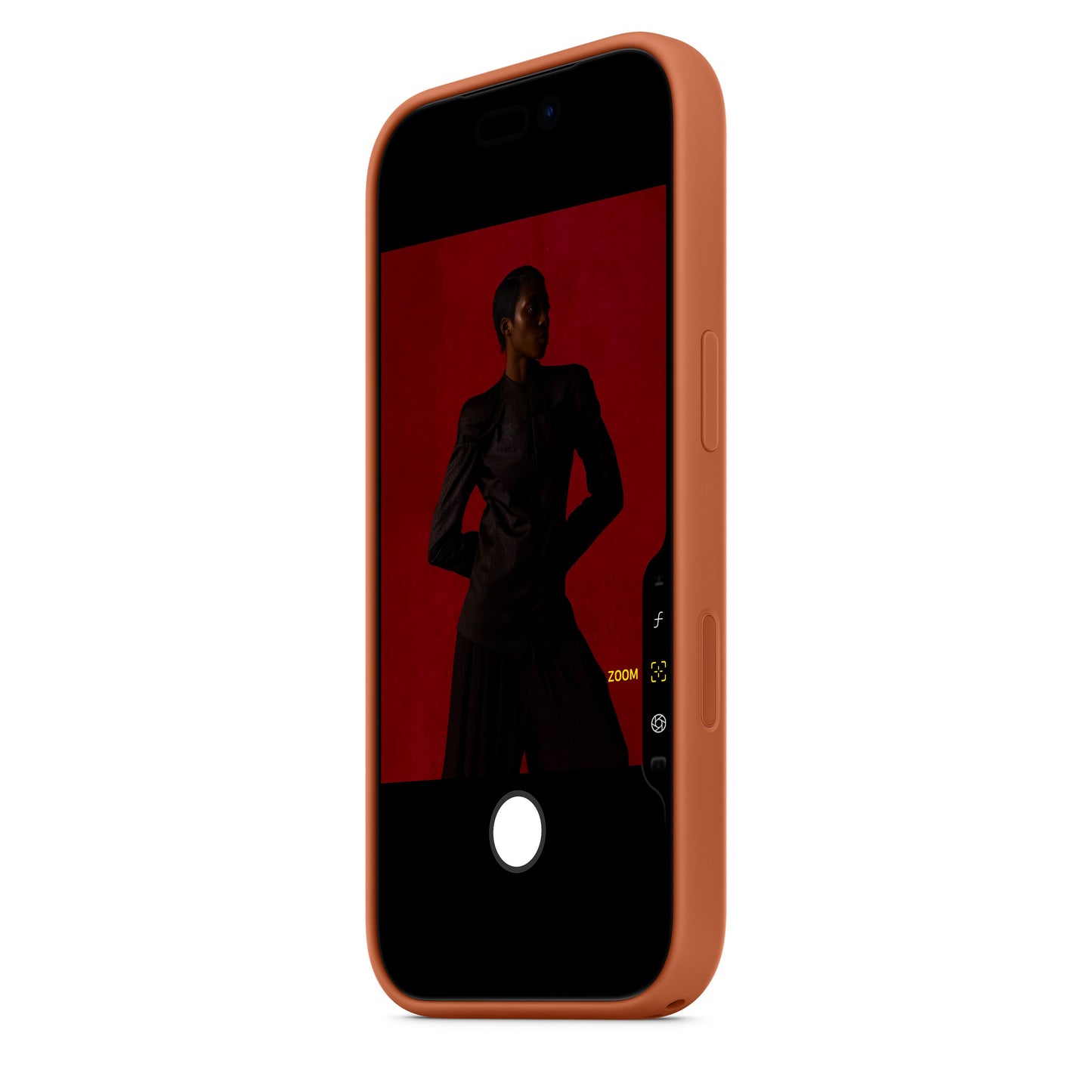 Coque en silicone avec MagSafe pour iPhone 17 Pro – Terracotta
