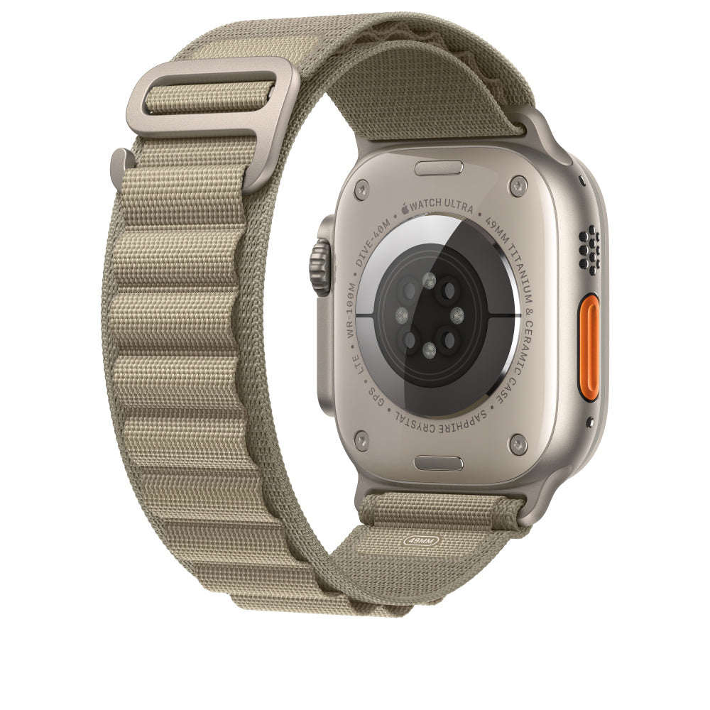 Apple Boucle Alpine pour Apple Watch 49mm • Olive • Taille L