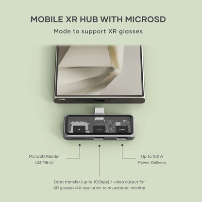 Satechi Mobile XR Hub avec microSD • Gris sidéral