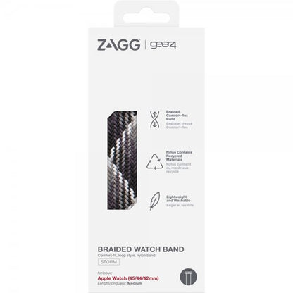 Gear4 Bracelet tressé pour Apple Watch • 42/44/45 • Gris • S
