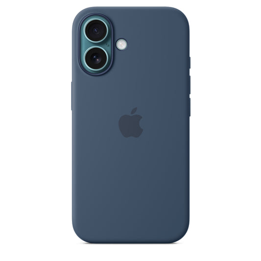 iPhone 16 Coque en Silicone avec MagSafe • Denim