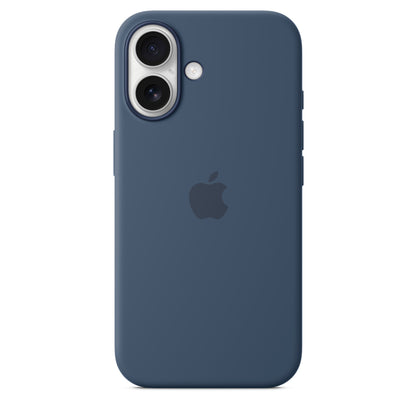 iPhone 16 Coque en Silicone avec MagSafe • Denim
