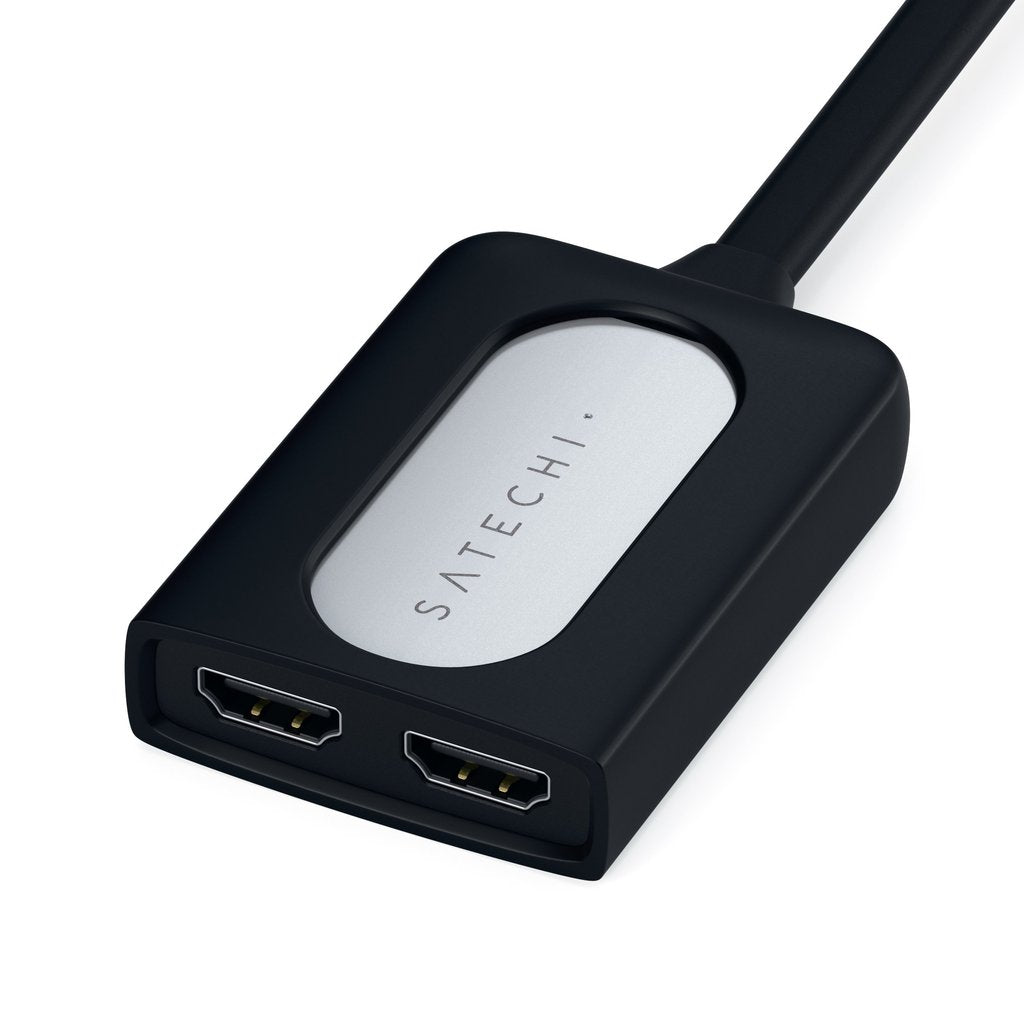 Satechi Double USB-C vers Double HDMI 4K 60Hz • Argent