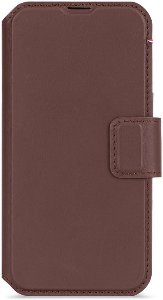 Decoded • Étui Portefeuille Détachable en Cuir pour iPhone 16e • Marron Chocolat