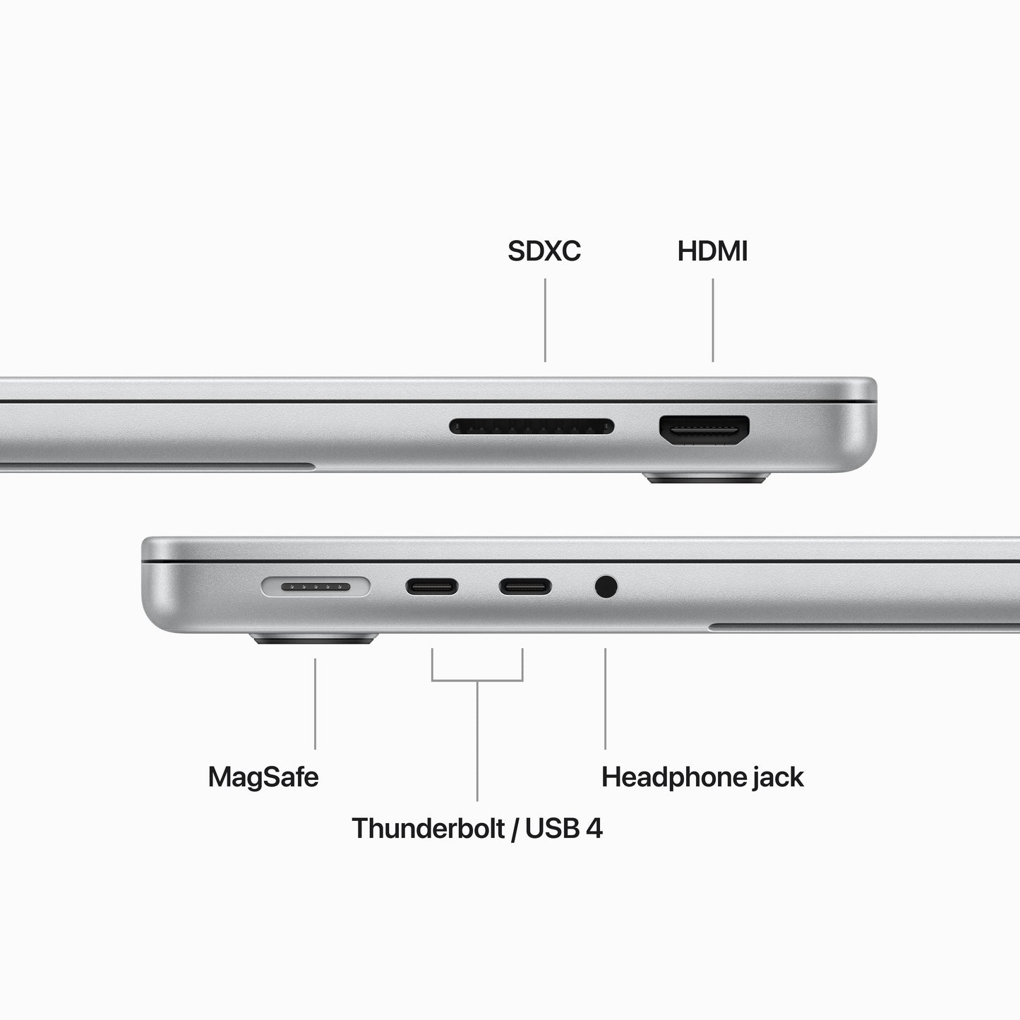 MacBook Pro 14" M3 8C/8GB/1TBSSD/GPU10C • QWERTY US • Argent
