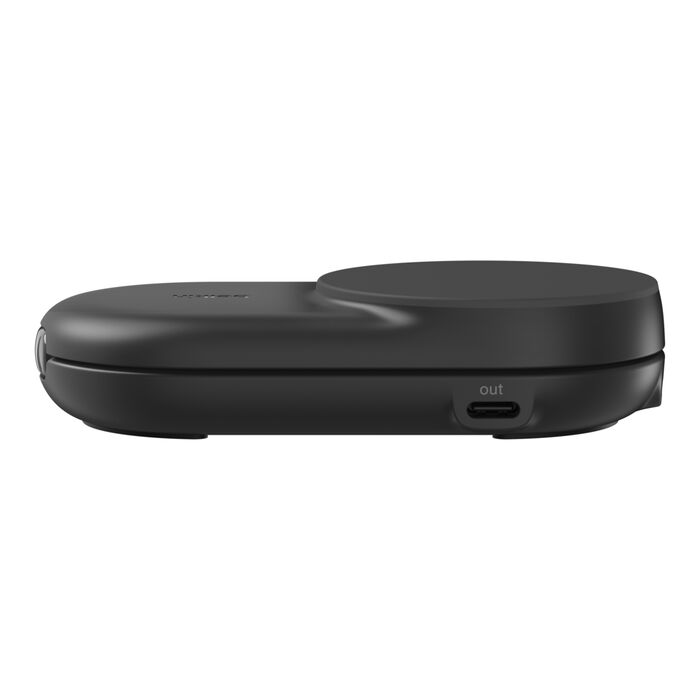 Belkin • Socle de recharge 2‑en‑1 UltraCharge avec Qi2 • 25 W • Noir