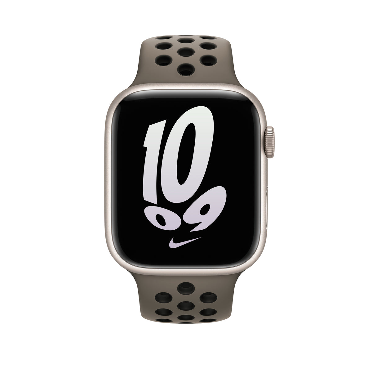 Apple Sport Band Nike 45mm • Gris Olive / Noir