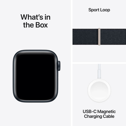 Apple Watch SE (2ème gén) • Alu 40mm Minuit • Boucle Sport Minuit