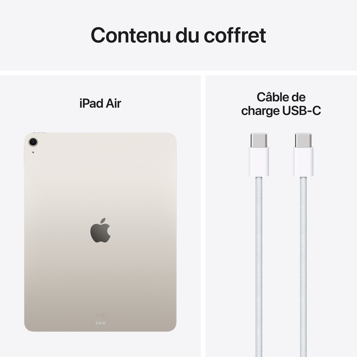 iPad Air 13 pouces Wi-Fi 256 Go - Lumière stellaire (M3)