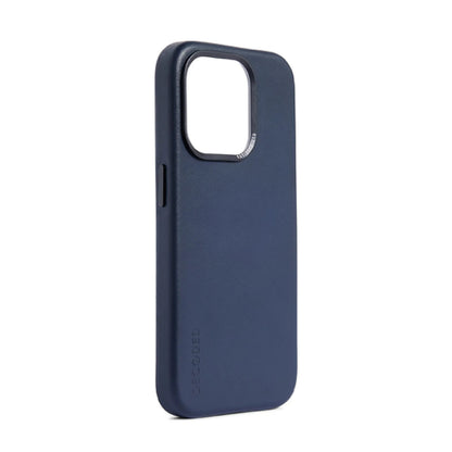 Decoded • Coque de protection en cuir pour iPhone 15 Pro Max • Bleu Marine