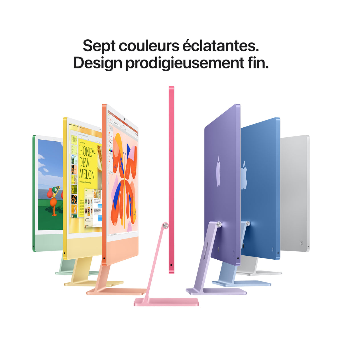 iMac 24 pouces avec écran Retina 4,5K: Puce Apple M6 avec CPU 12 cœurs et GPU 12 cœurs, Verre standard, 16 Go ,256 Go SSD - Rose