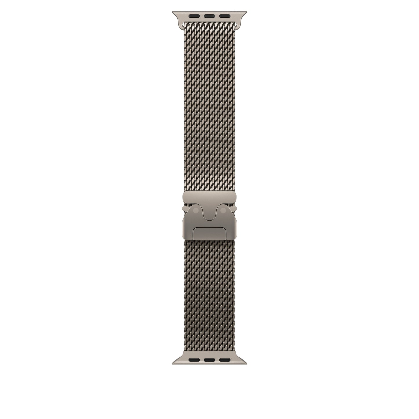 Bracelet Milanais en titane naturel 49 mm - Large
