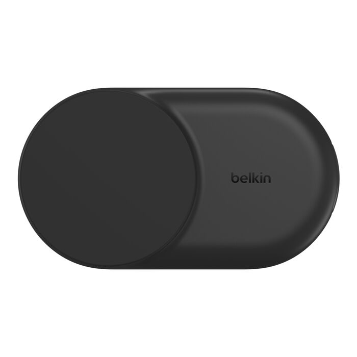Belkin • Socle de recharge 2‑en‑1 UltraCharge avec Qi2 • 25 W • Noir