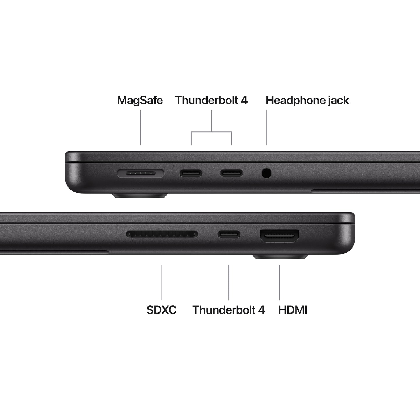 MacBook Pro 14" M5 10C/24GB/4TB/GPU10C • Français • Noir Sidéral