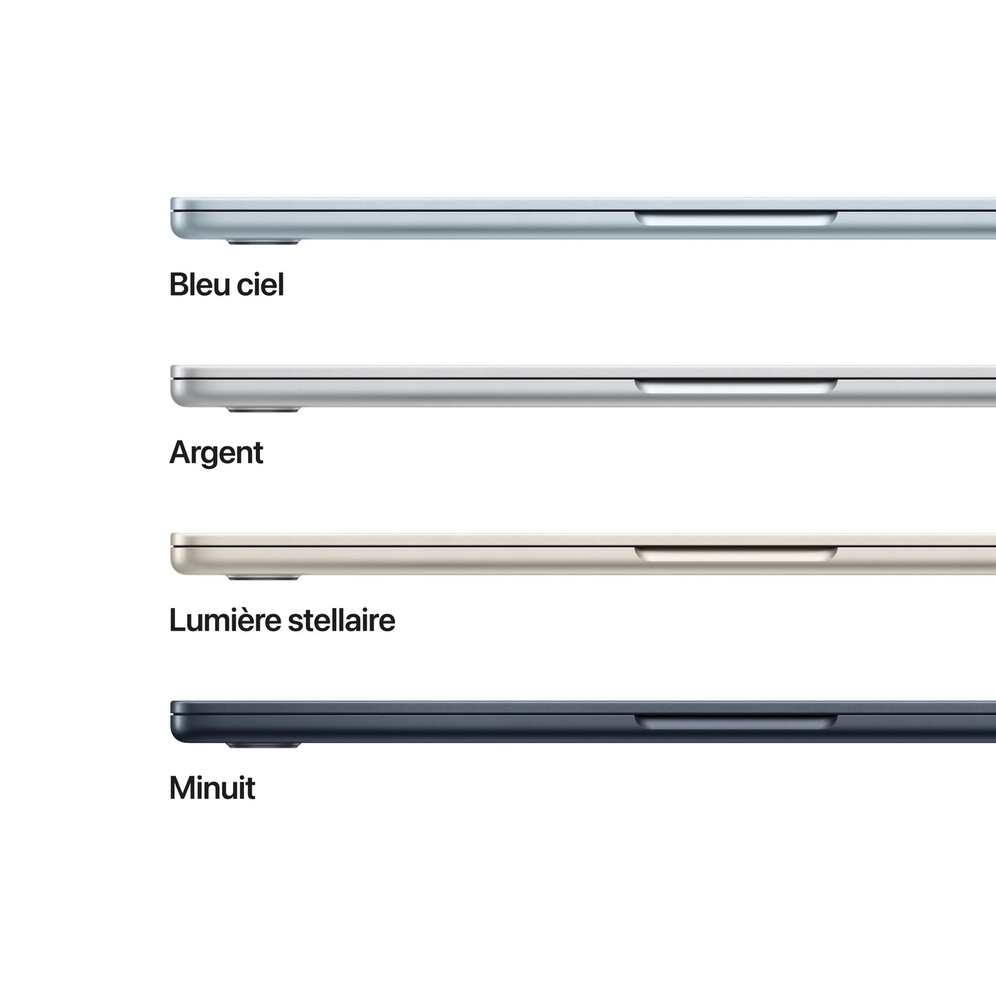 MacBook Air 13 pouces: Puce Apple M4 avec CPU 10 cœurs et GPU 8 cœurs, 256 Go SSD - Minuit