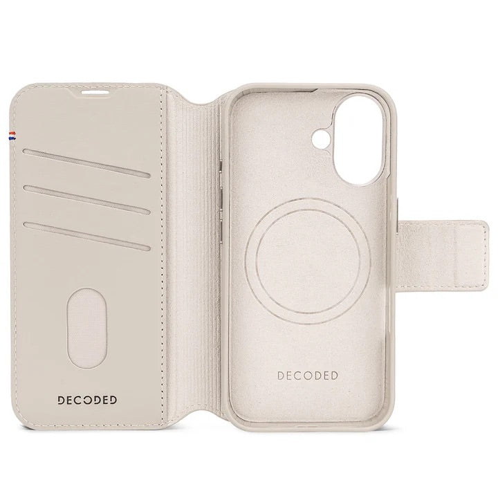 Decoded • Etui Portefeuille amovible pour iPhone 16 • Argile