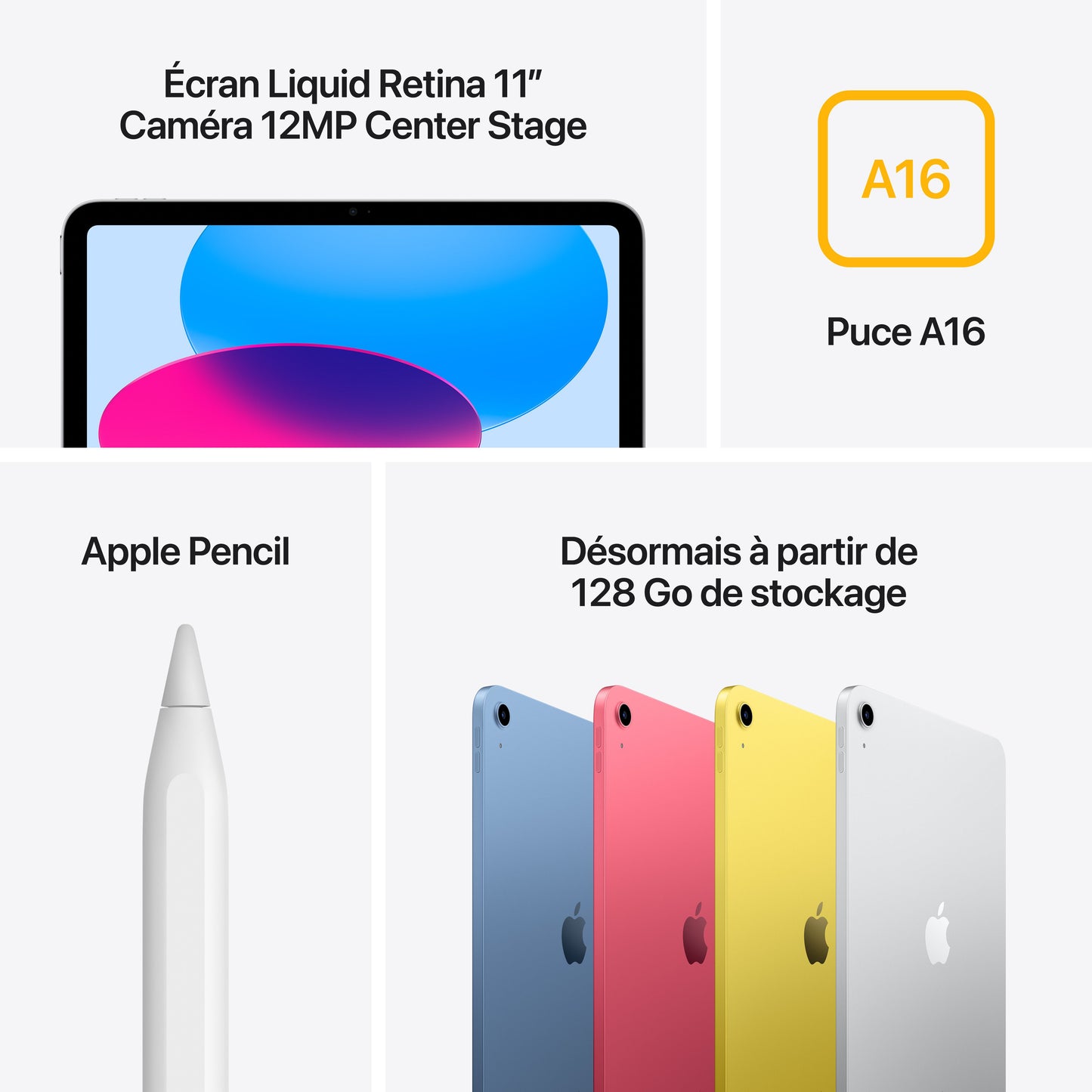 iPad Wi-Fi + Cellular 256 Go - Rose (A16)