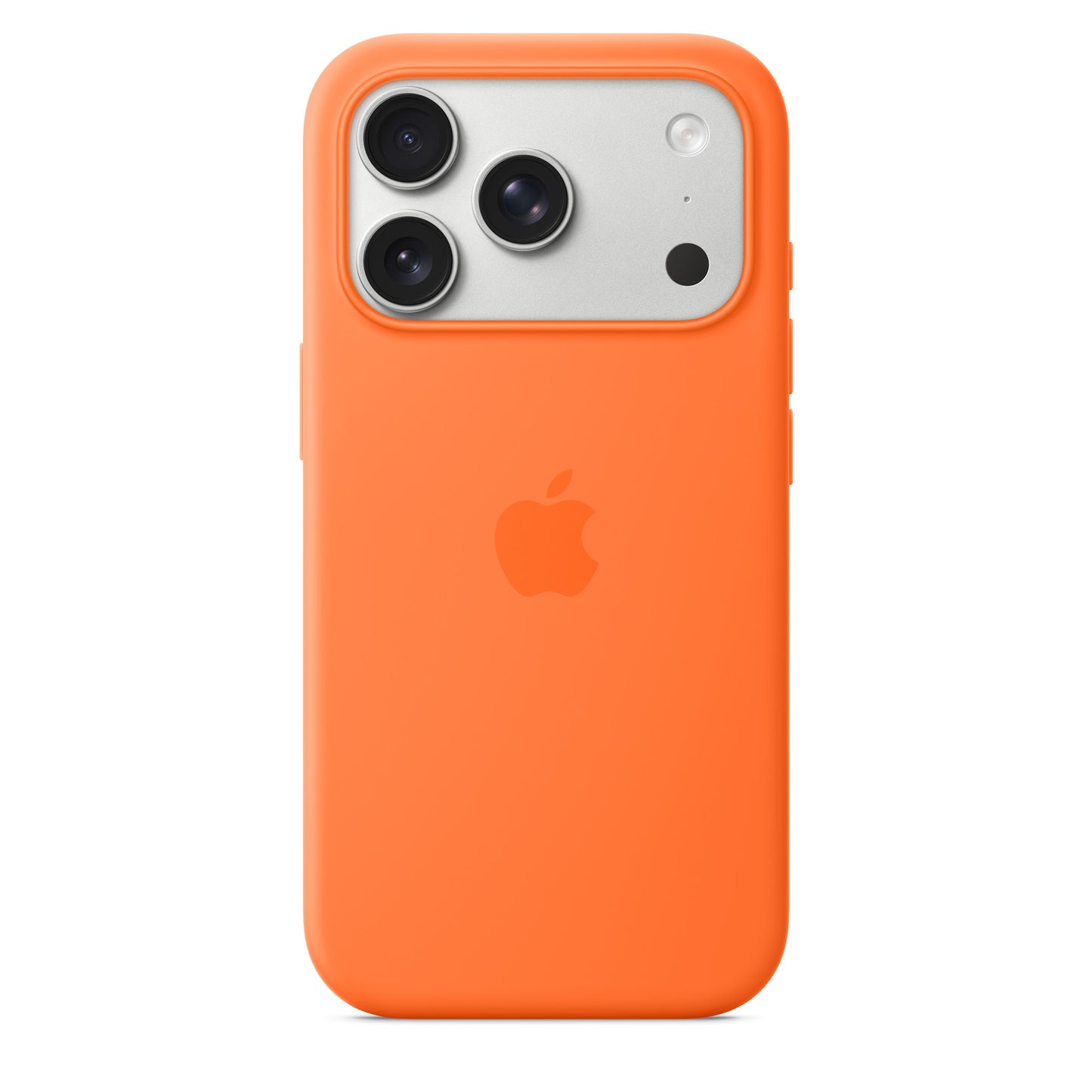 Coque en silicone avec MagSafe pour iPhone 17 Pro - Orange