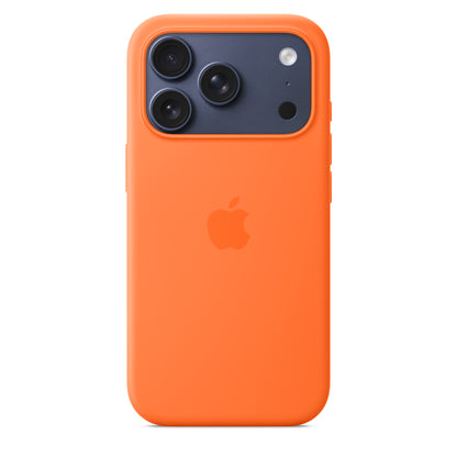 Coque en silicone avec MagSafe pour iPhone 17 Pro - Orange