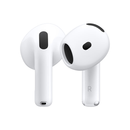 Apple AirPods 4ème génération avec annulation du bruit.