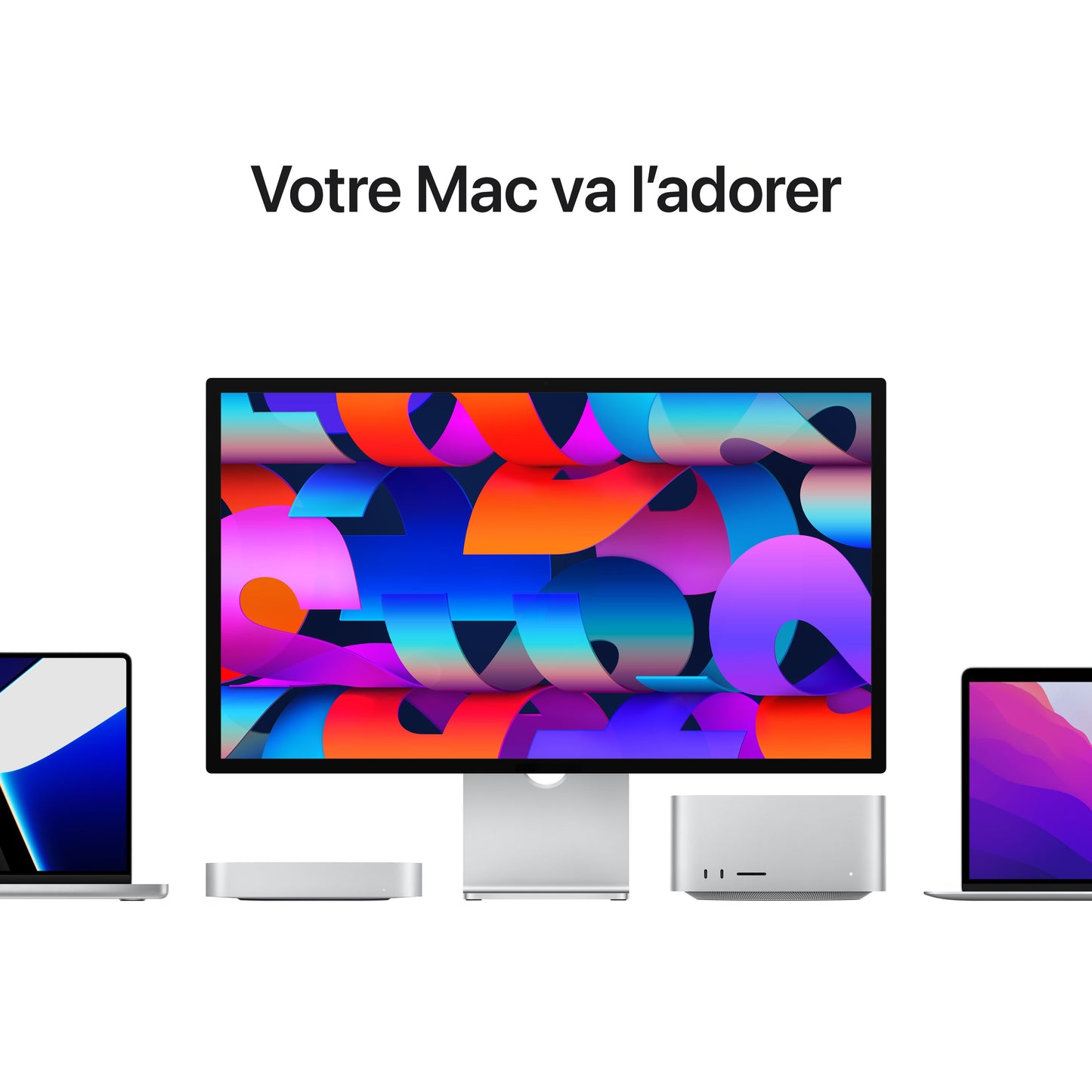 Studio Display - Verre nano‑texturé - Support à inclinaison et hauteur réglables