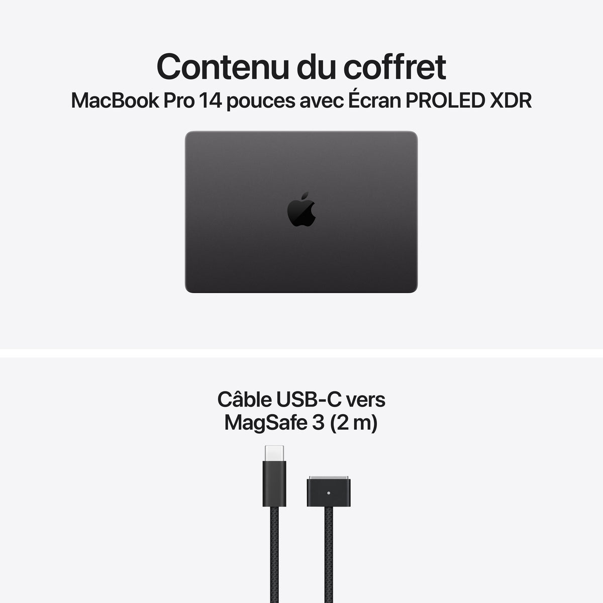 MacBook Pro 14 pouces avec Écran PROLED XDR: Puce Apple M5 Pro avec CPU 15 cœurs et GPU 16 cœurs, 1 To SSD - Noir sidéral - AZERTY (français)