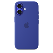 Coque en silicone avec MagSafe pour iPhone 16 - Outremer