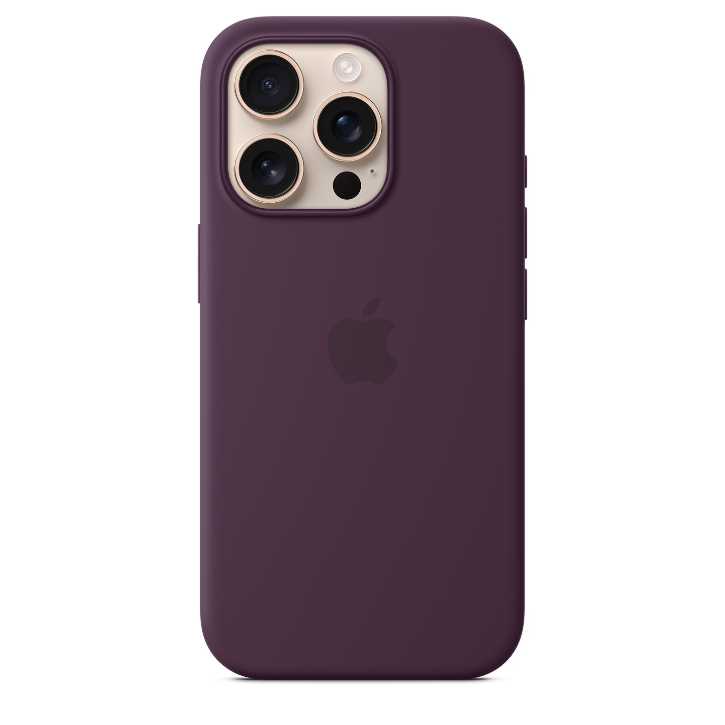 Coque en silicone avec MagSafe pour iPhone 16 Pro - Prune