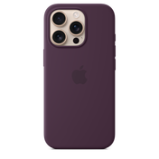Coque en silicone avec MagSafe pour iPhone 16 Pro - Prune