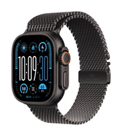 Apple Watch Ultra 2 • Noir • 49 mm • Bracelet Milanais Noir • S