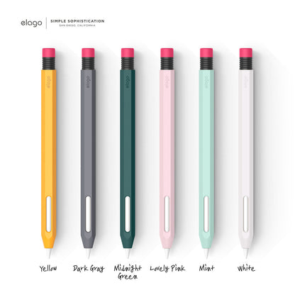 ELAGO Coque Silicone • Pour Apple Pencil 2 • Blanc