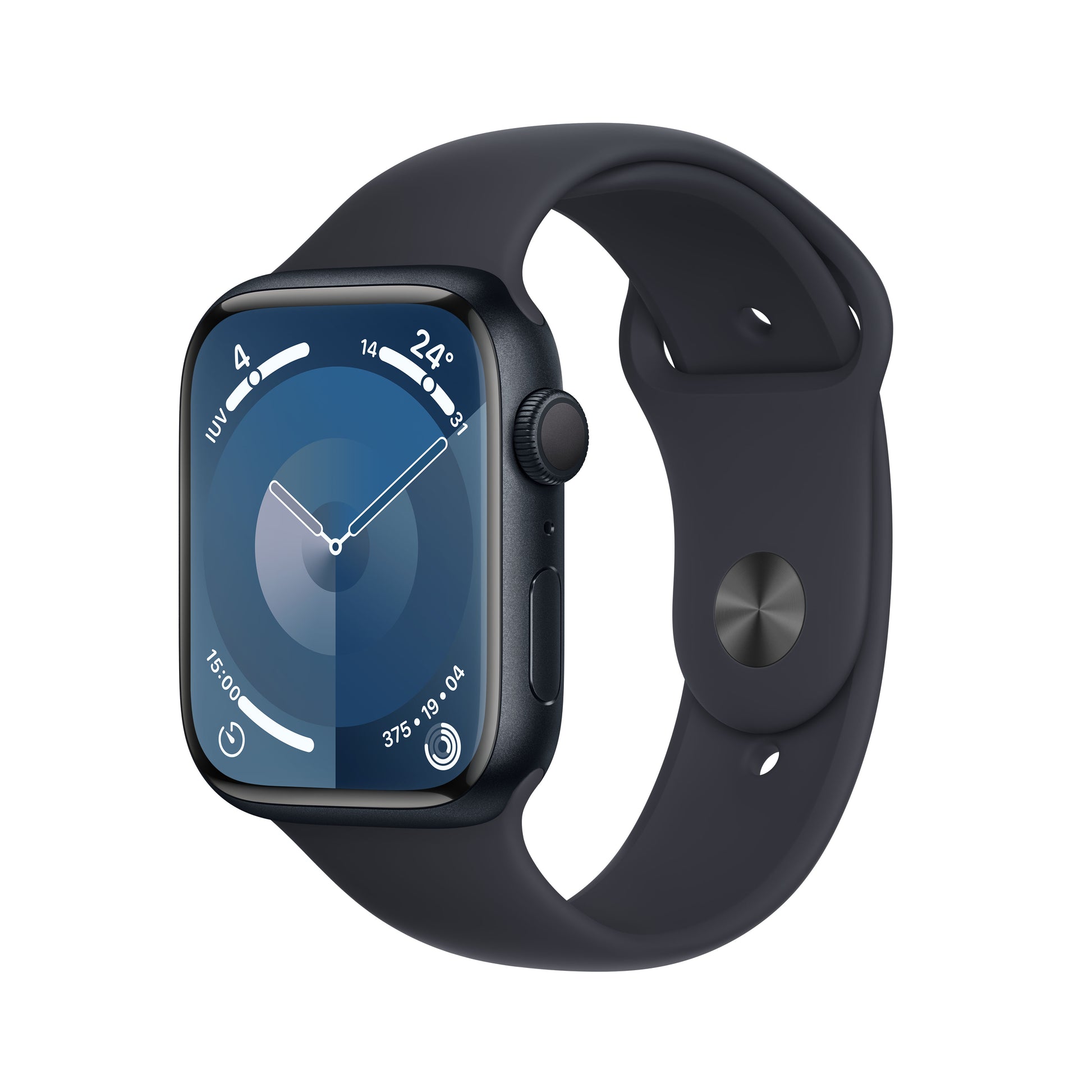 Apple Watch Series 9 • 45mm Minuit • Boucle Sport Minuit