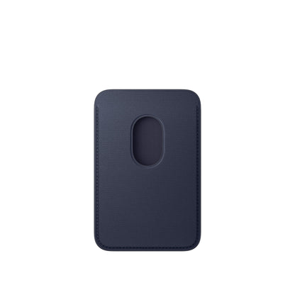 Porte-cartes en tissage fin pour iPhone avec MagSafe • Marine