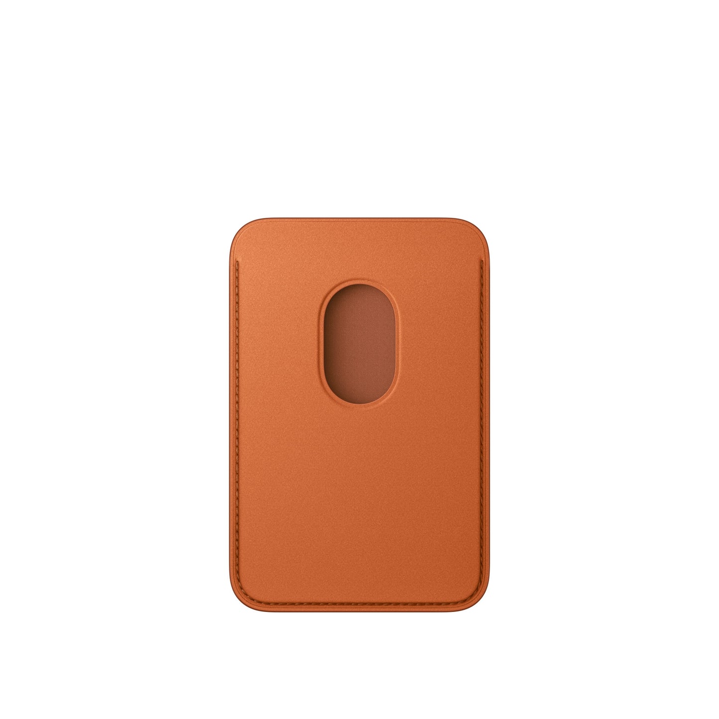 Porte-cartes en tissage fin pour iPhone avec MagSafe • Roux Orangé