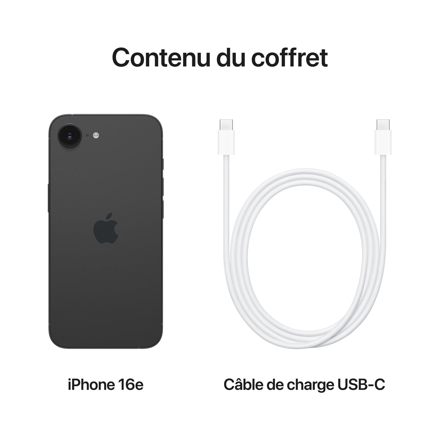 iPhone 16e 512 Go Noir