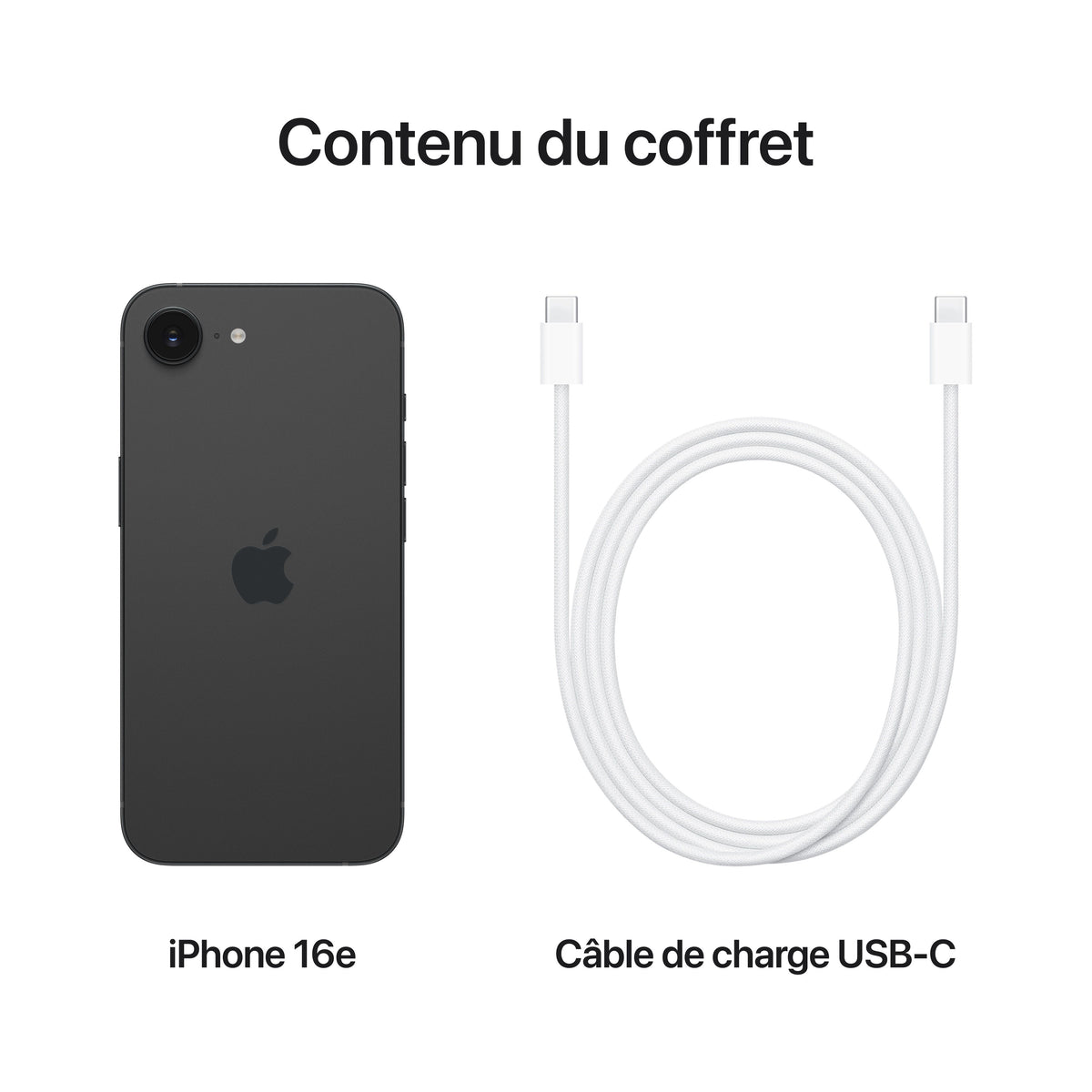 iPhone 16e 512 Go Noir
