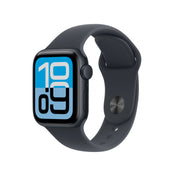 Apple Watch SE 3 GPS, Boîtier en aluminium minuit de 40 mm, Bracelet Sport minuit - M/L