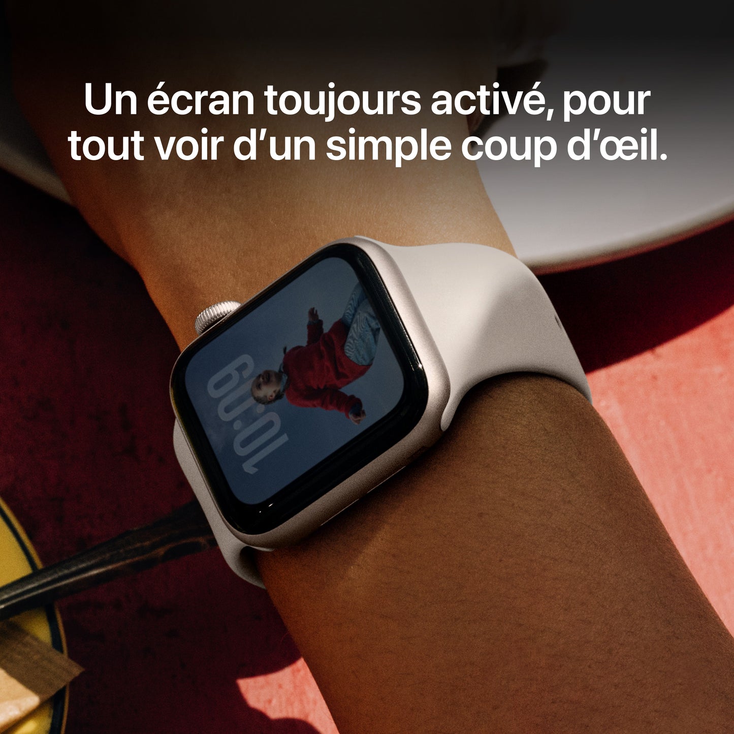Apple Watch SE 3 GPS, Boîtier en aluminium minuit de 40 mm, Bracelet Sport minuit - M/L