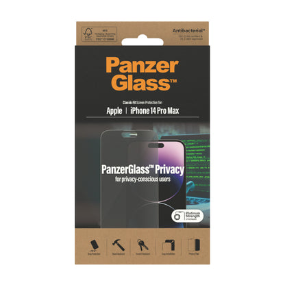 PanzerGlass Film de protection pour iPhone 14 Pro Max • Privacy