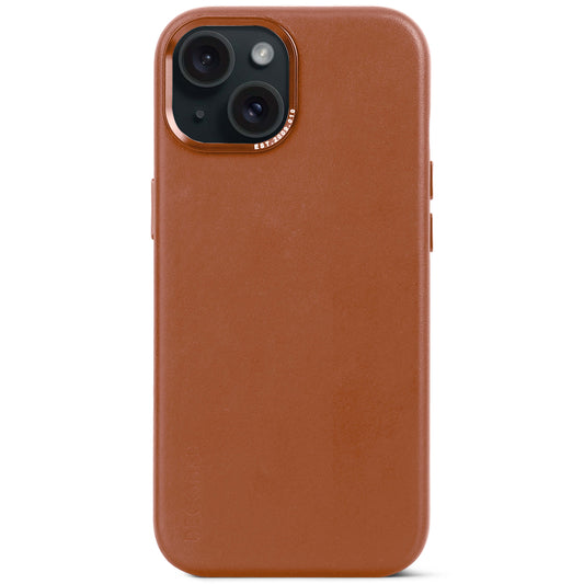 Decoded • Coque de protection en cuir pour iPhone 15 • Brun
