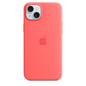Apple • Coque en silicone avec MagSafe pour iPhone 15 Plus • Goyave