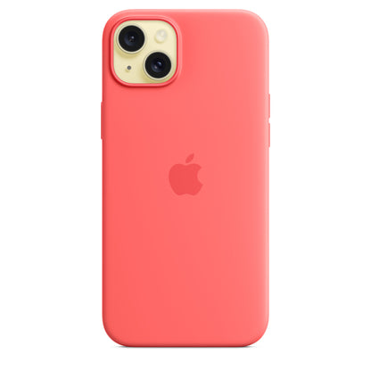 Apple • Coque en silicone avec MagSafe pour iPhone 15 Plus • Goyave