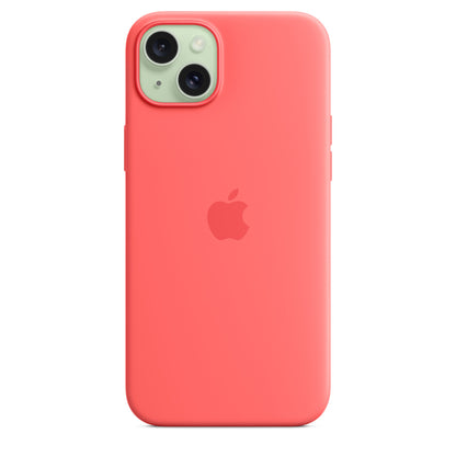Apple • Coque en silicone avec MagSafe pour iPhone 15 Plus • Goyave
