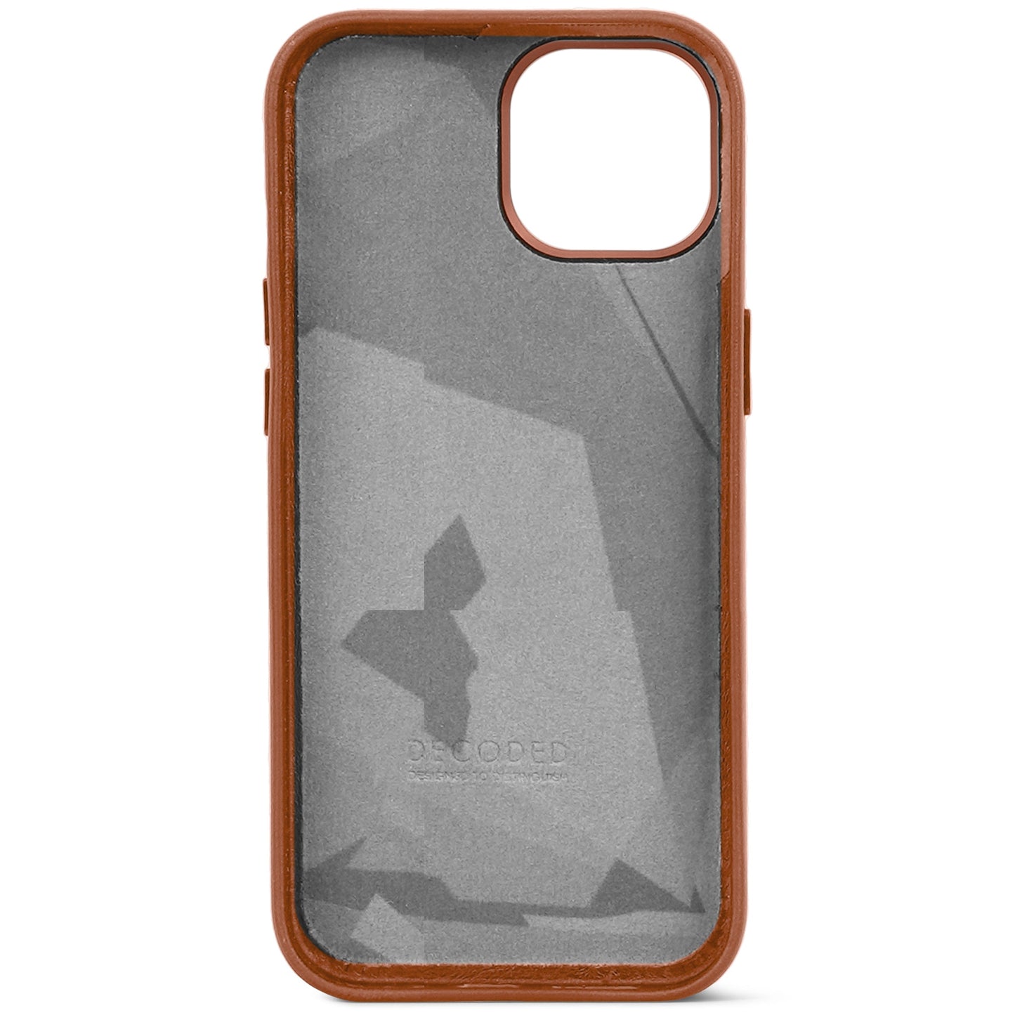 Decoded • Coque de protection en cuir pour iPhone 15 • Brun