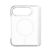 Lineheart Frozen • Coque Tranparente Magsafe iPhone Duo • Blanc
