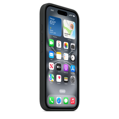 iPhone 16 Coque en Silicone avec MagSafe • Noir