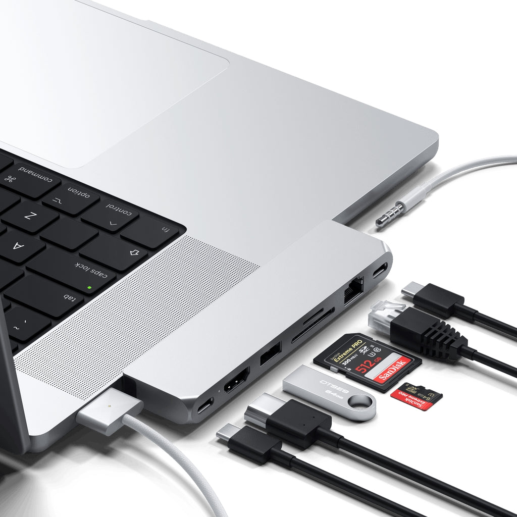 Satechi Pro Hub Max pour Macbook Pro • Argent