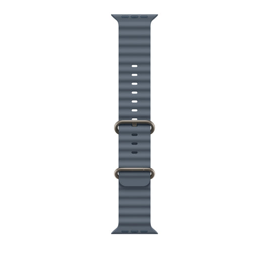 Apple Bracelet Océan • 49mm • Naturel • Bleu Maritime