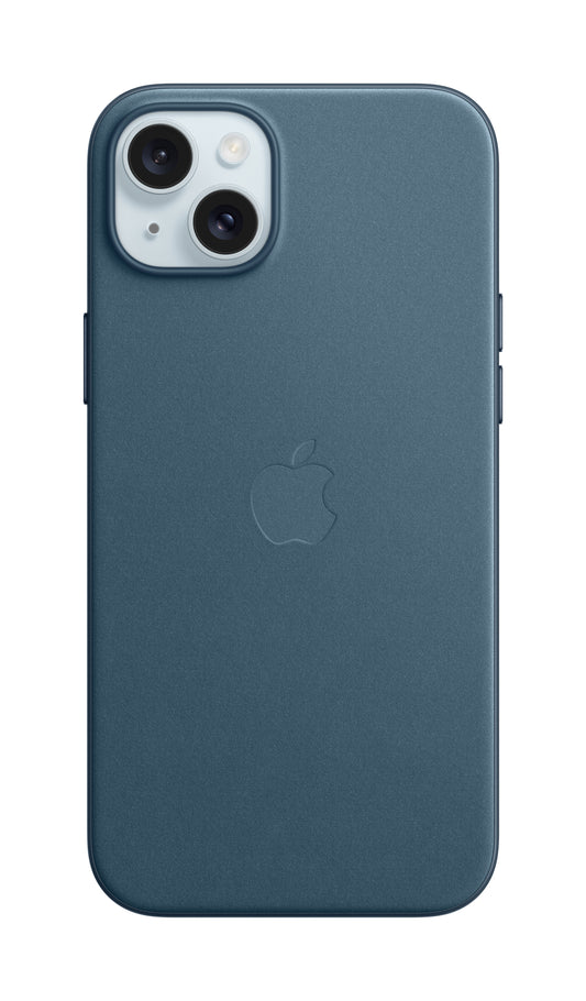 Apple Coque en tissage fin avec MagSafe pour iPhone 15 Plus • Bleu Pacifique